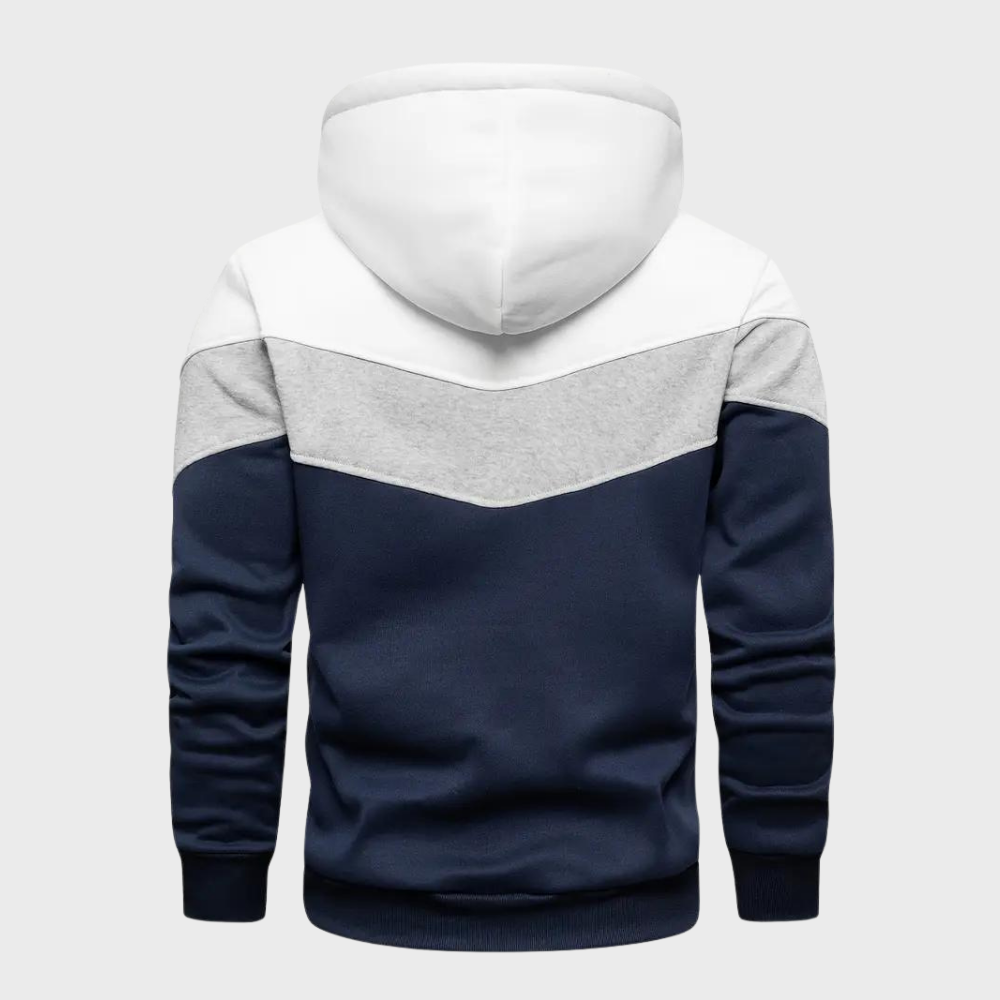 Elegant men's hoodie with adjustable hood - Niels Collection