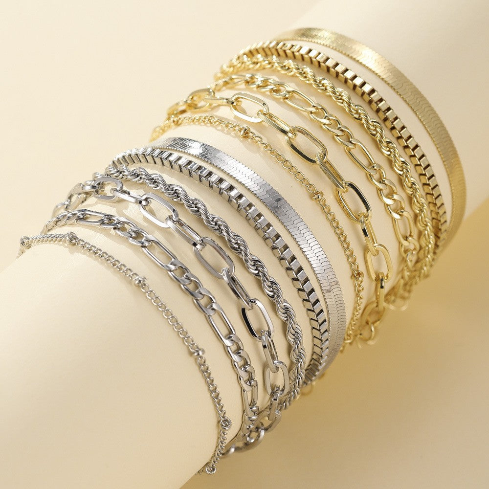 Ensemble de bracelets pour femmes en acier chirurgical – collection automnale