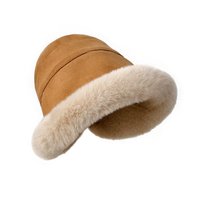 Bonnet femme en fausse fourrure chaud et élégant pour l’automne et l’hiver