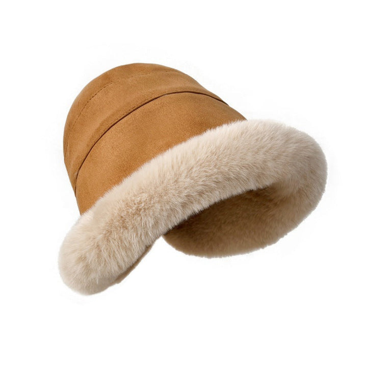 Bonnet femme en fausse fourrure chaud et élégant pour l’automne et l’hiver