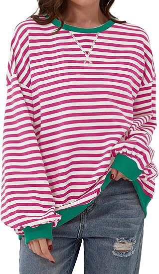 Women's oversized knit sweater for fall, with a loose, casual fit for everyday wear