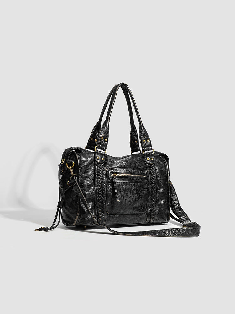 Sac cabas femme pour ordinateur portable grand format avec bandoulière pour l’automne