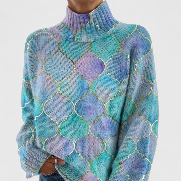 Sweter dzianinowy damski na jesień miękki fason do codziennych stylizacji