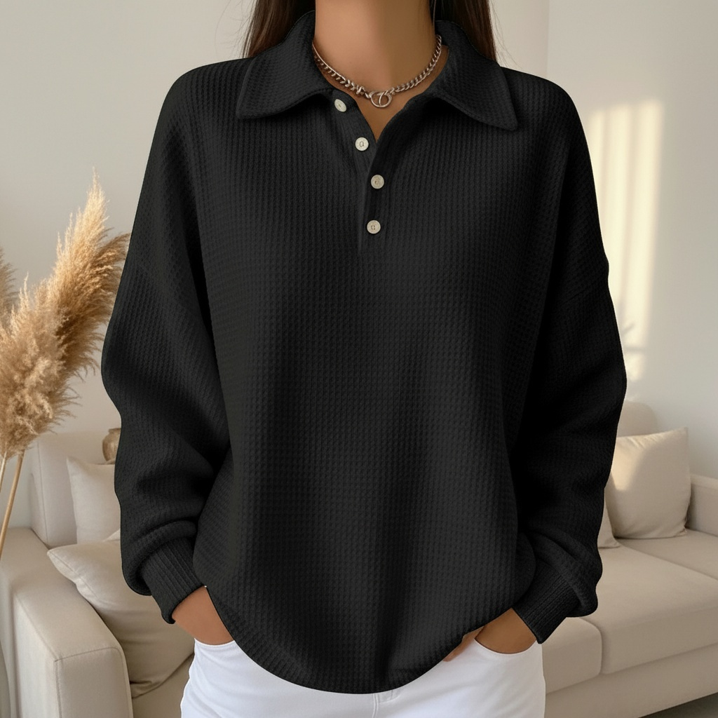Women’s soft-knit polo shirt