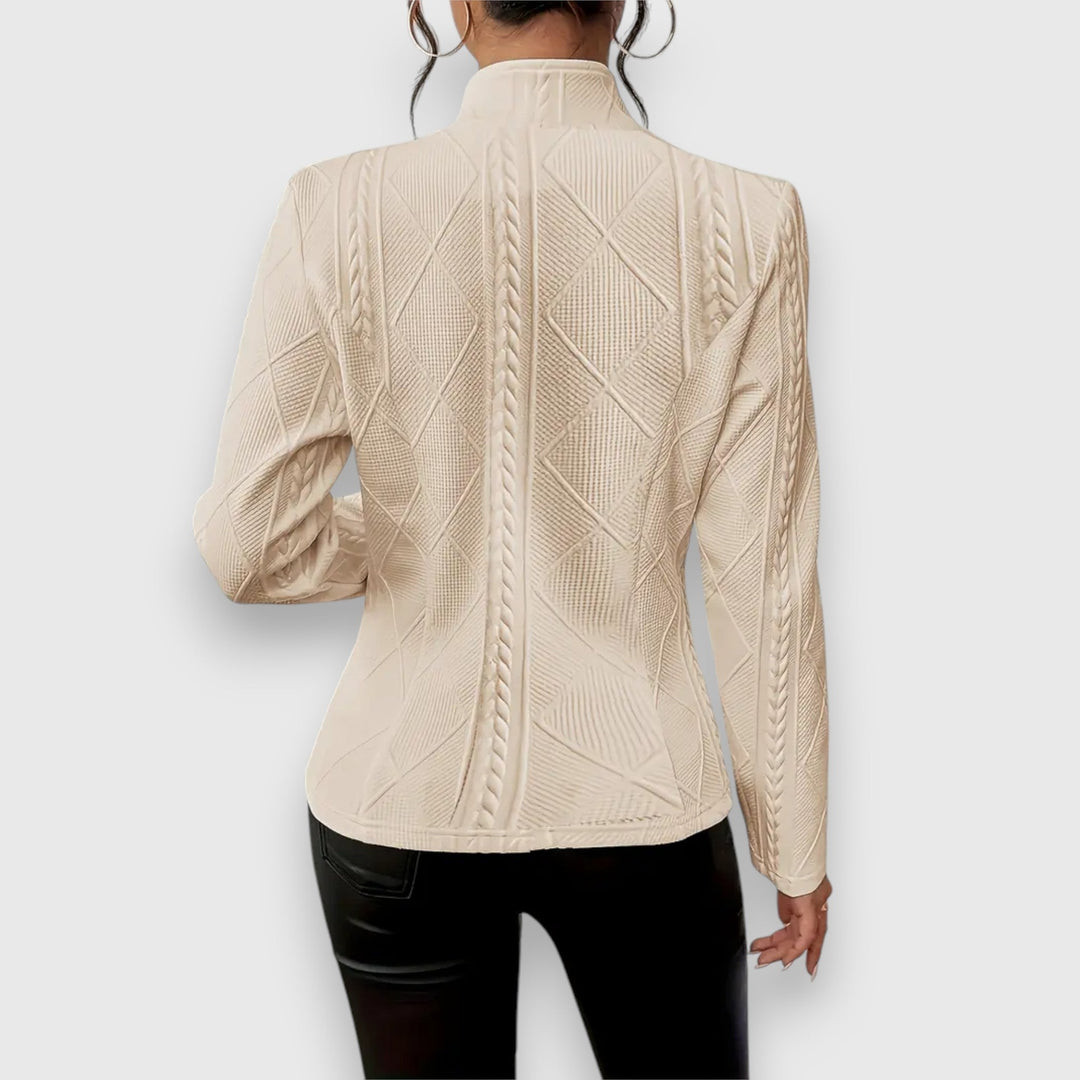 Dobrava - Veste pour femme élégante avec un motif texturé chic