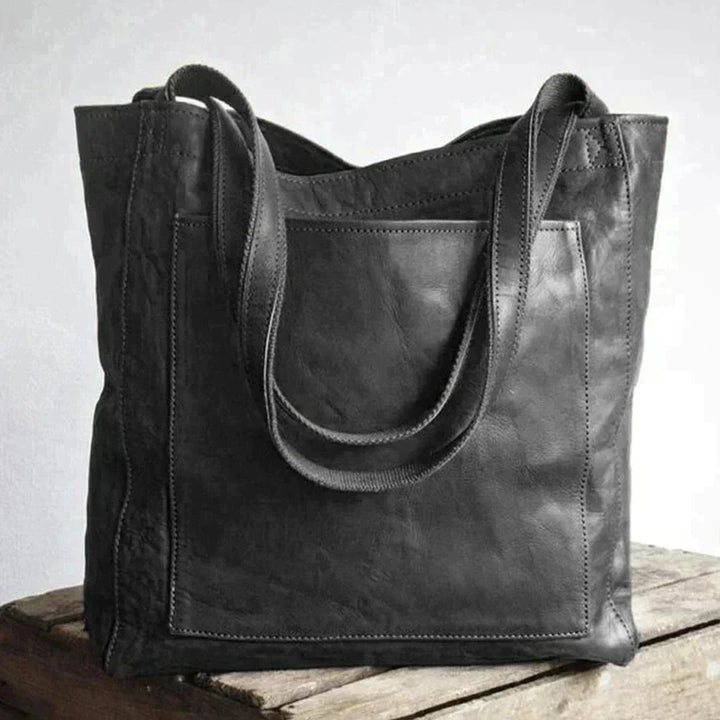 Sac cabas en cuir pour femme, sac à bandoulière d’automne