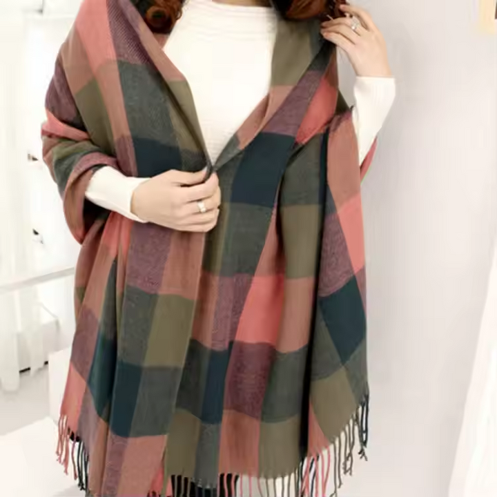 Écharpe en cachemire pour femme ultra douce chaude légère accessoire d’automne élégant