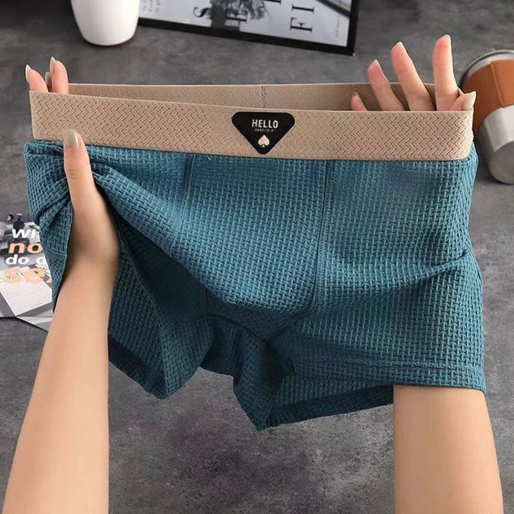 Boxers homme en maille avec ceinture élastique, lot de 4, collection automne