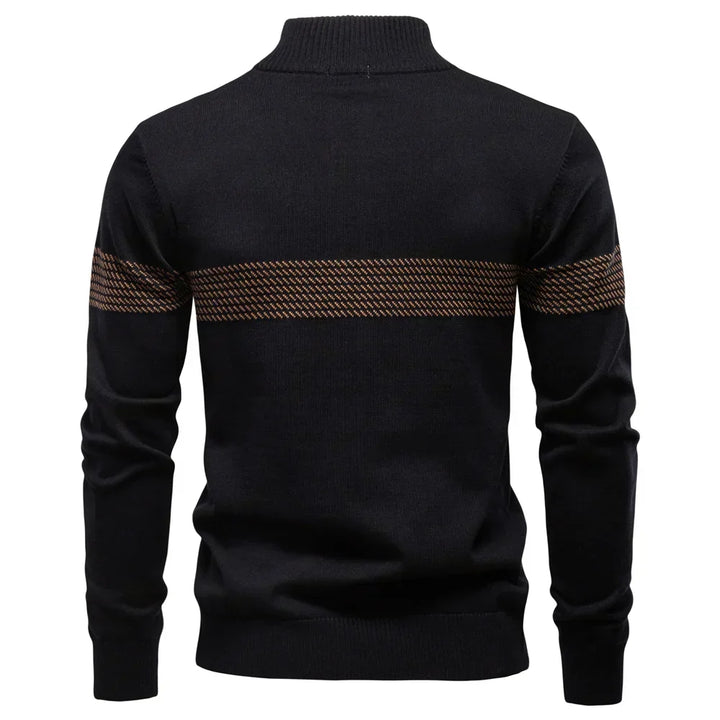 Pull en maille à fermeture éclair courte | Confort et style moderne