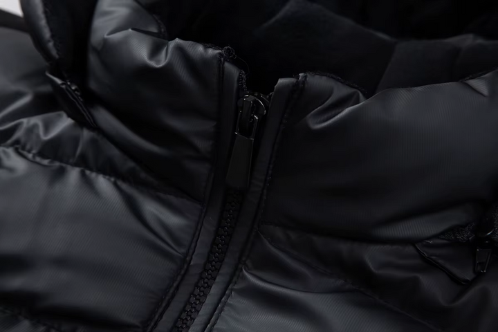 Veste hybride matelassée pour femme pour l’automne, veste de mi-saison à capuche pour les journées fraîches