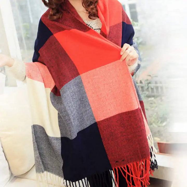 Écharpe en cachemire pour femme ultra douce chaude légère accessoire d’automne élégant