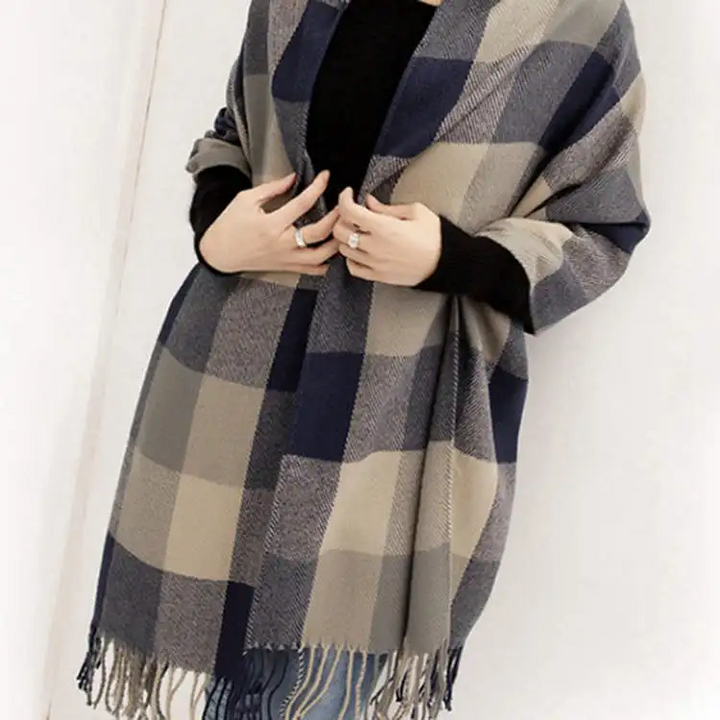 Écharpe en cachemire pour femme ultra douce chaude légère accessoire d’automne élégant