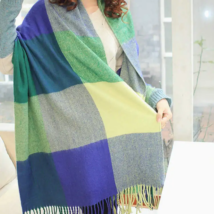 Écharpe en cachemire pour femme ultra douce chaude légère accessoire d’automne élégant
