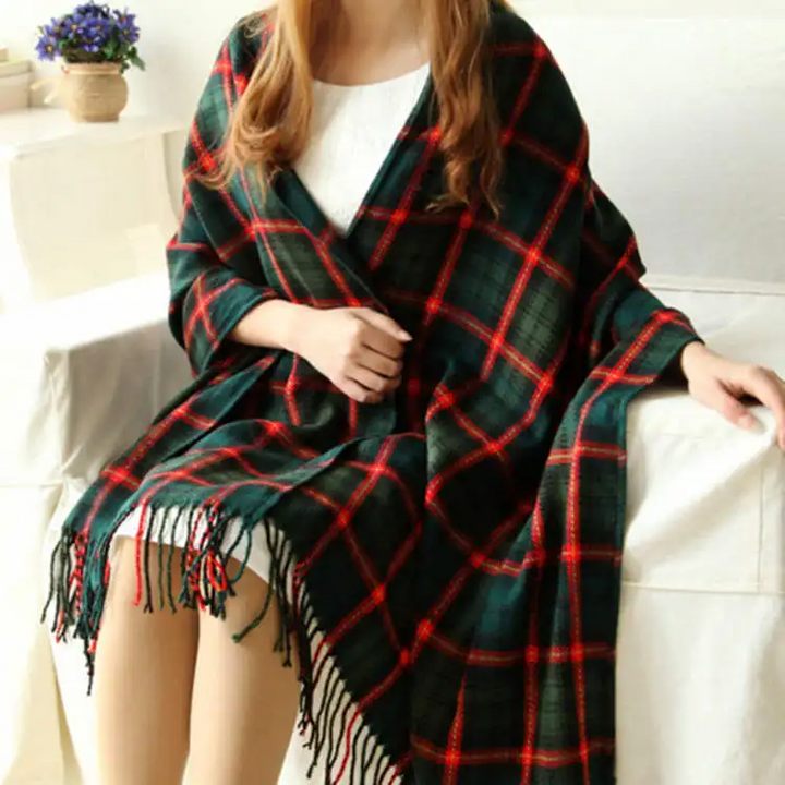 Écharpe en cachemire pour femme ultra douce chaude légère accessoire d’automne élégant