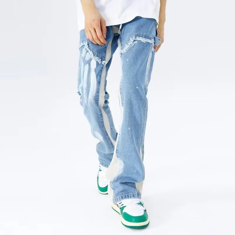 Jace - Jeans Flare Baggy Tendance pour un Look Streetwear Audacieux