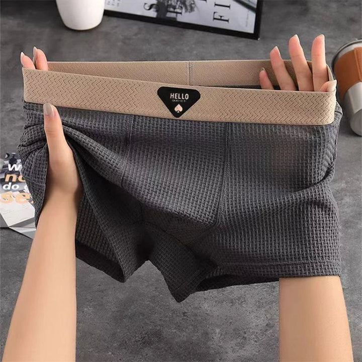 Boxers homme en maille avec ceinture élastique, lot de 4, collection automne