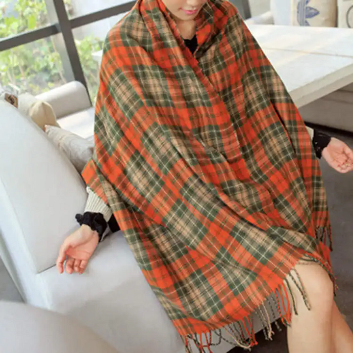 Écharpe en cachemire pour femme ultra douce chaude légère accessoire d’automne élégant