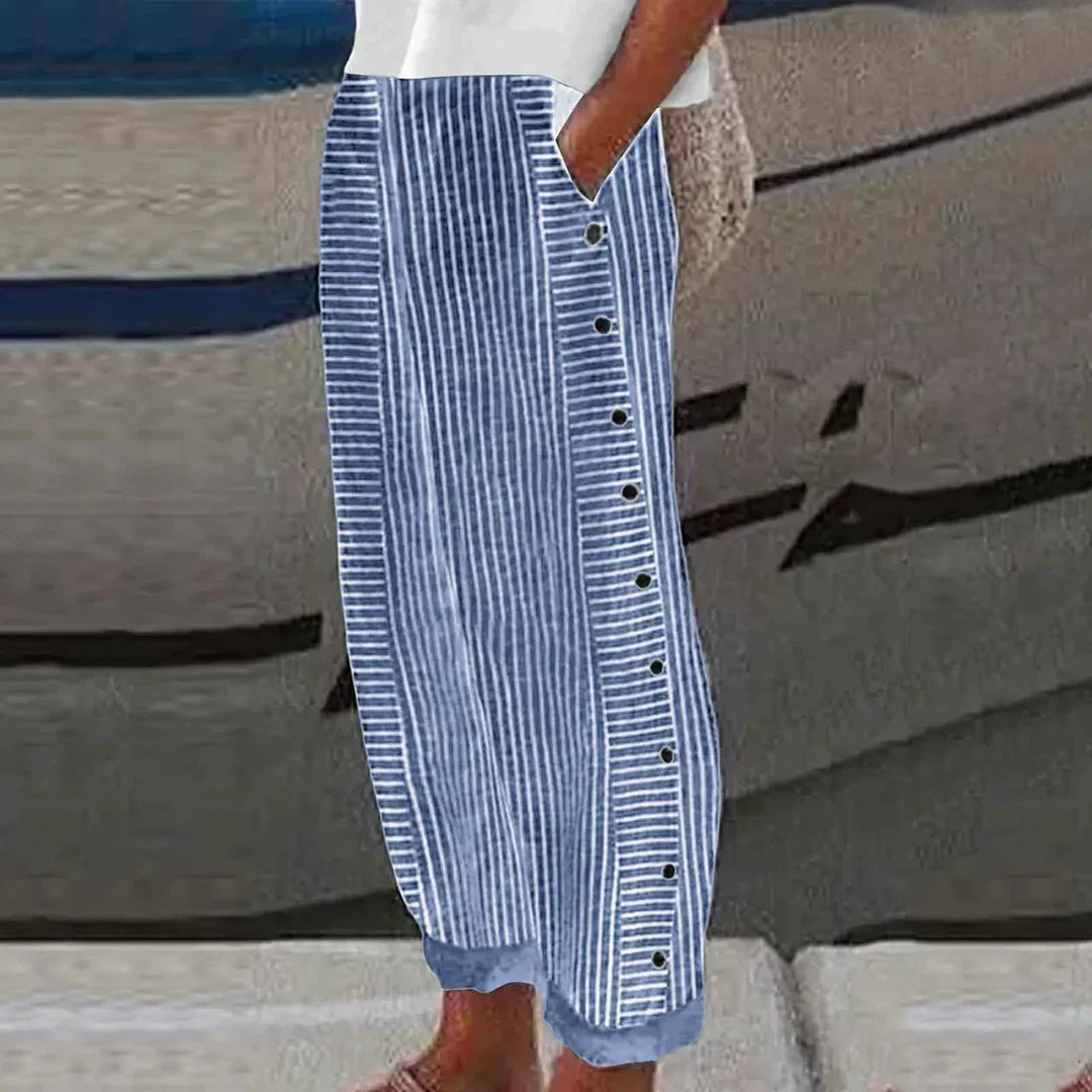 Georgia - Ultimate comfort striped summer pants