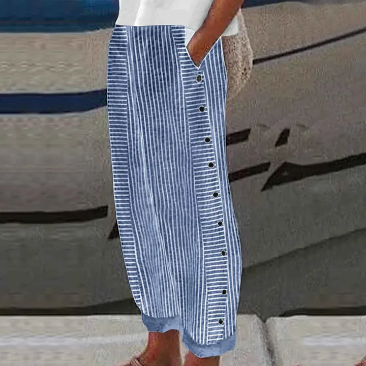 Georgia - Ultimate comfort striped summer pants