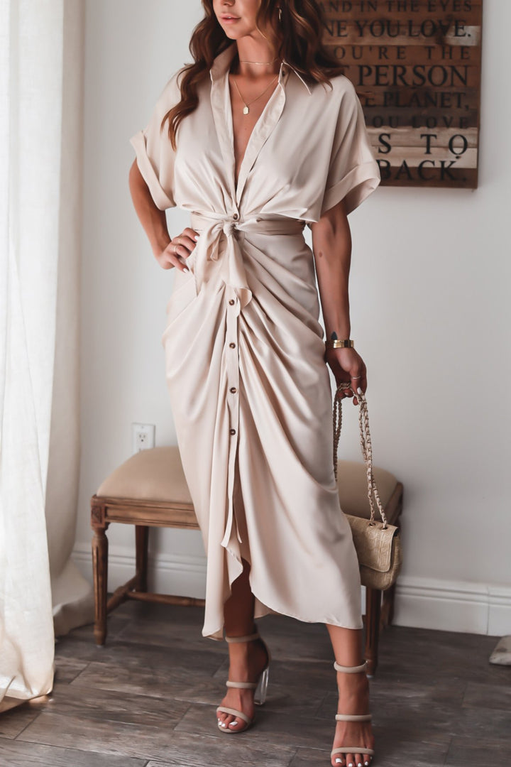 Élégante et magnifique dressing gown de chambre maxi portefeuille pour un look raffiné.