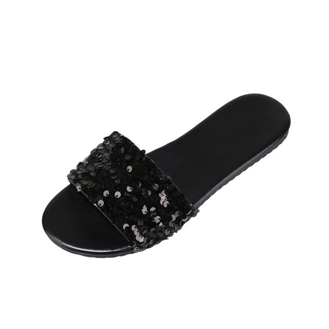 Stella - Elegant and Luxurious Women's Flip-Flops with Sparkling Details, Perfect for the Beach!