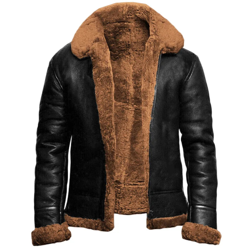 René™ - Modern leather and wool jacket