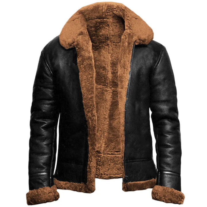 René™ - Modern leather and wool jacket