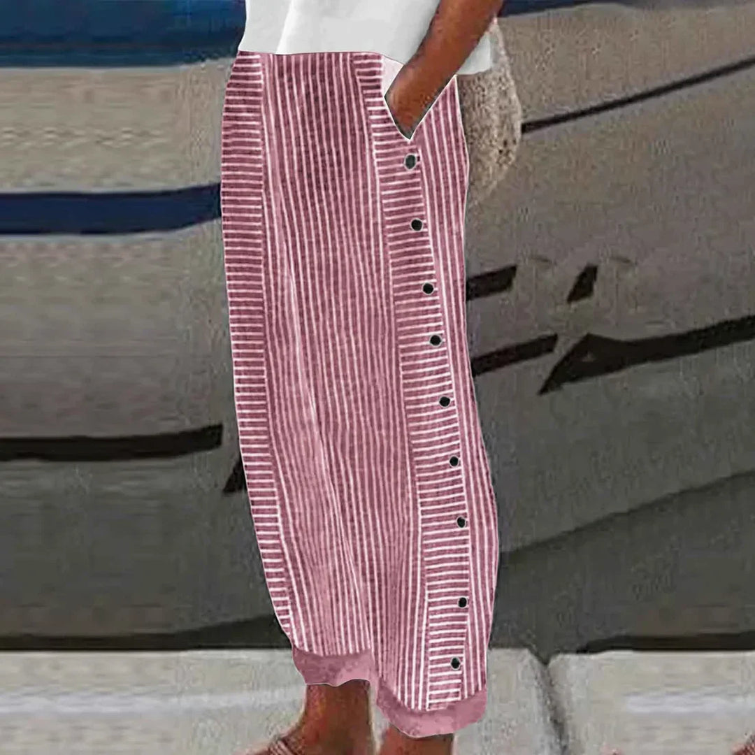 Georgia - Ultimate comfort striped summer pants