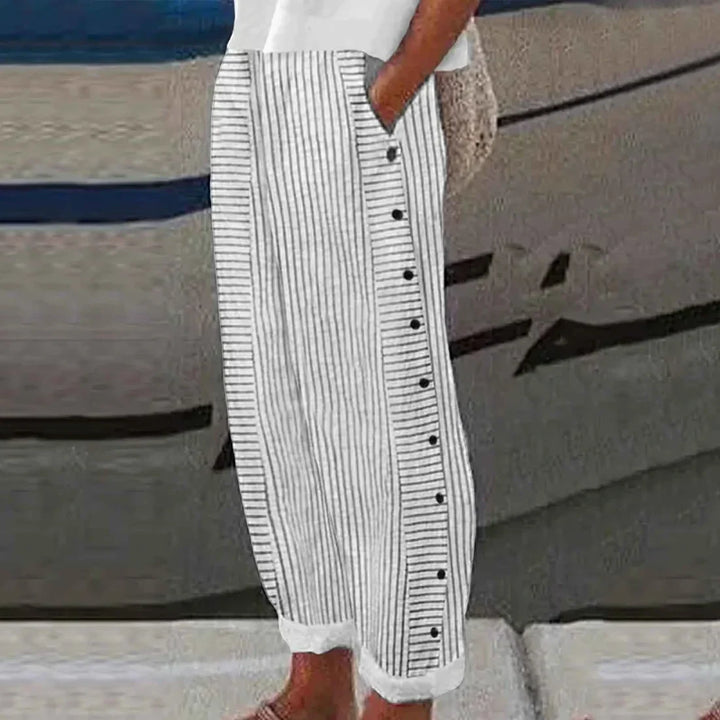 Georgia - Ultimate comfort striped summer pants