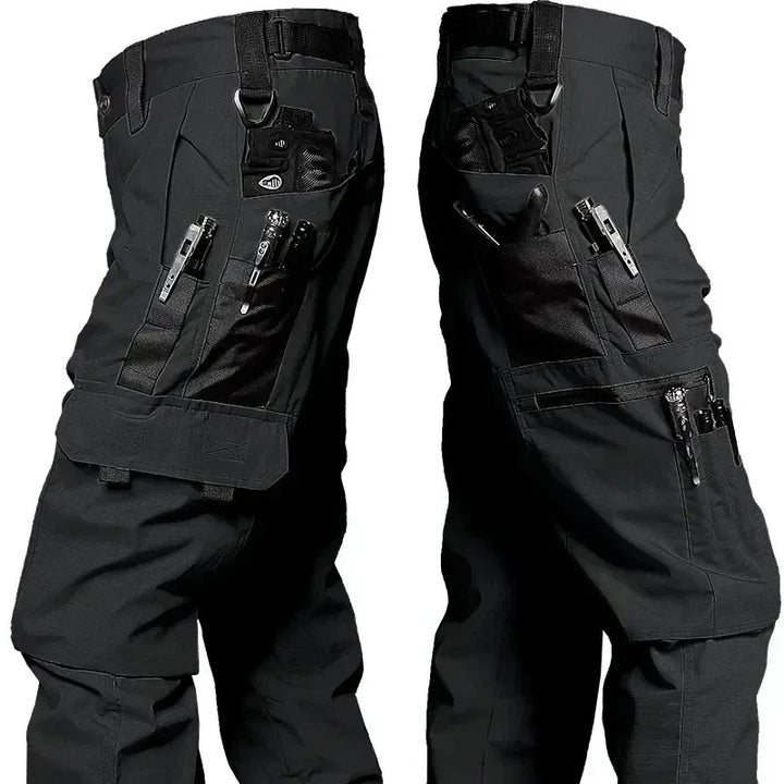 Pantalon cargo homme tactique déperlant et résistant, pantalon outdoor pour l'automne