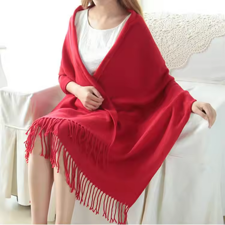 Écharpe en cachemire pour femme ultra douce chaude légère accessoire d’automne élégant