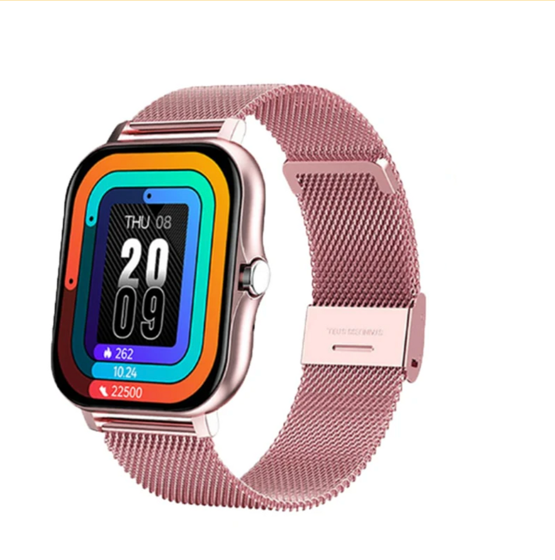 LuxeTime | Elegant Smartwatch for Women with Activity Tracker, Heart Rate Monitor, and Chic Design.