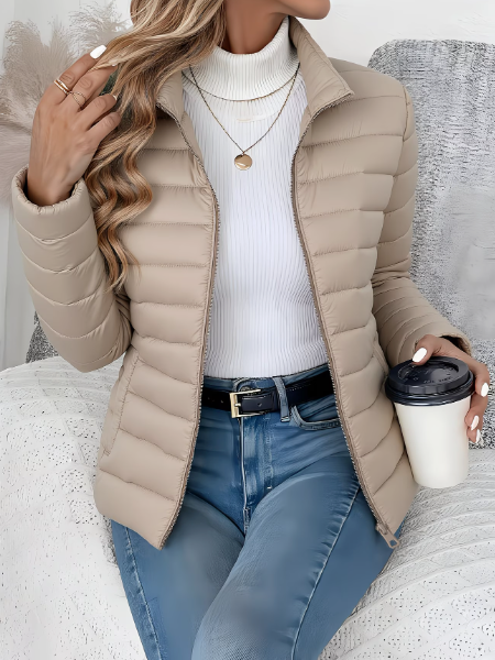 Lightweight quilted women's jacket - modern and functional style