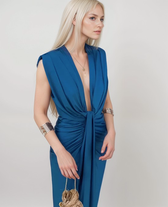 Margit | Robe Décolleté Profond Chic - Élégante Robe de Déesse pour une Apparence Inoubliable