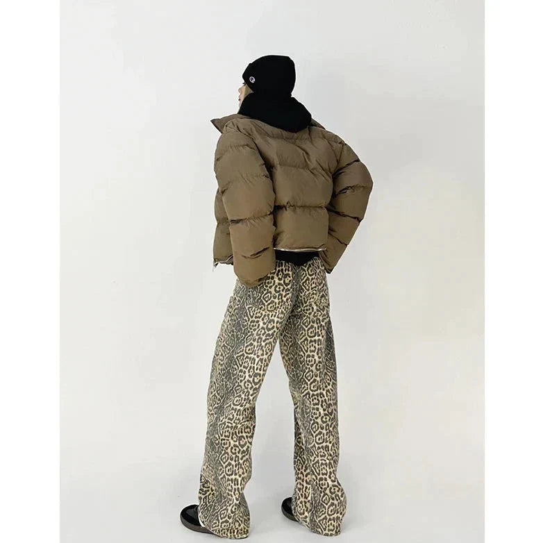 Gilda - Stylish retro pants with a very trendy leopard print
