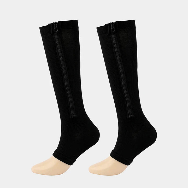 Chaussettes de compression orthopédiques avec fermeture éclair - ComfortZip