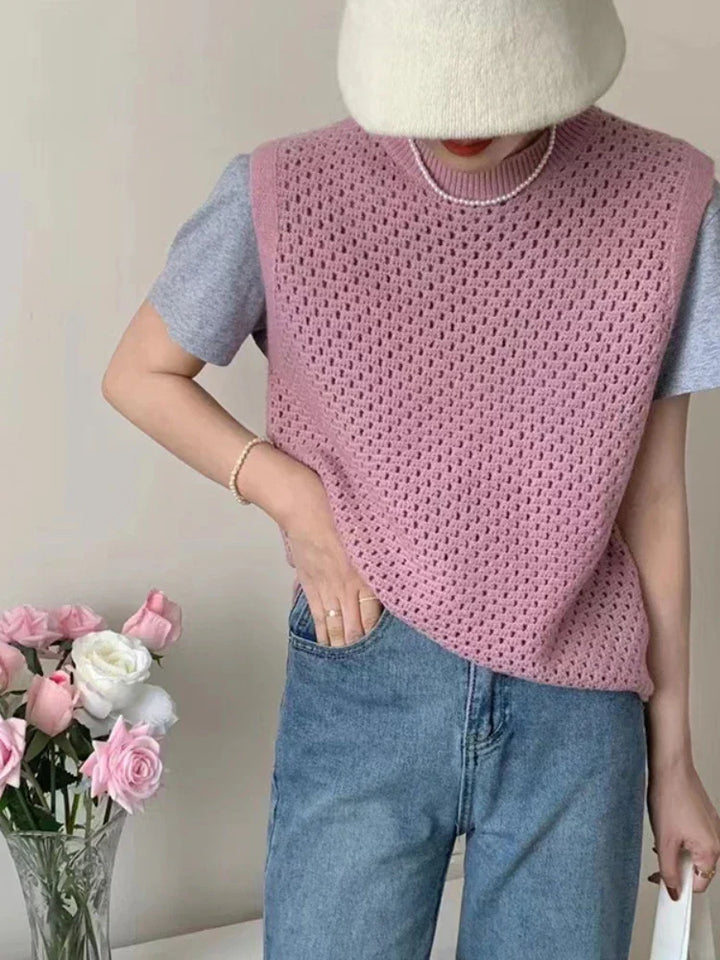 Merci pour votre question ! Voici une version plus attrayante du titre du produit :

Pull en tricot élégant sans doublure avec col rond de Danique