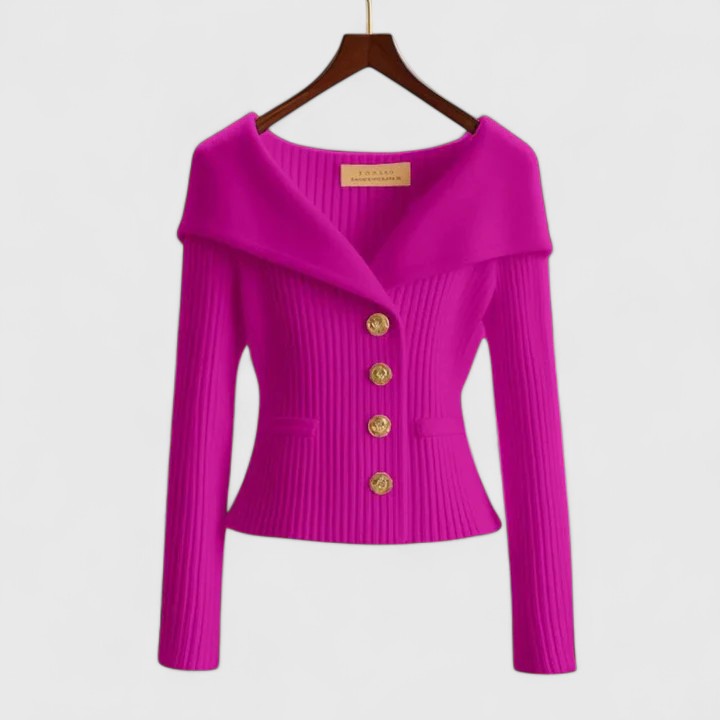 Gilet ajusté pour femme à col large pour l'automne, pour des tenues élégantes