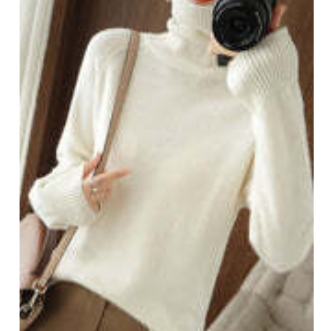 Women’s Long-Sleeve Turtleneck Sweater | Soft and Warm