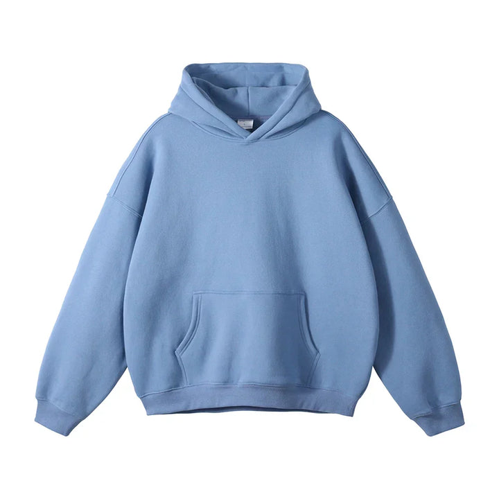 Hoodie en fleece pour homme à capuche coupe décontractée sweat chaud pour l’automne