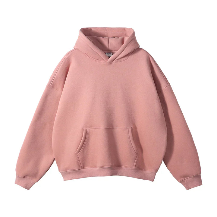 Hoodie en fleece pour homme à capuche coupe décontractée sweat chaud pour l’automne