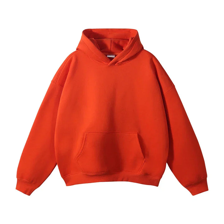 Hoodie en fleece pour homme à capuche coupe décontractée sweat chaud pour l’automne