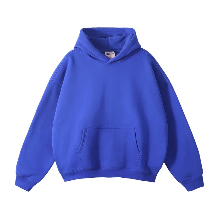 Hoodie en fleece pour homme à capuche coupe décontractée sweat chaud pour l’automne