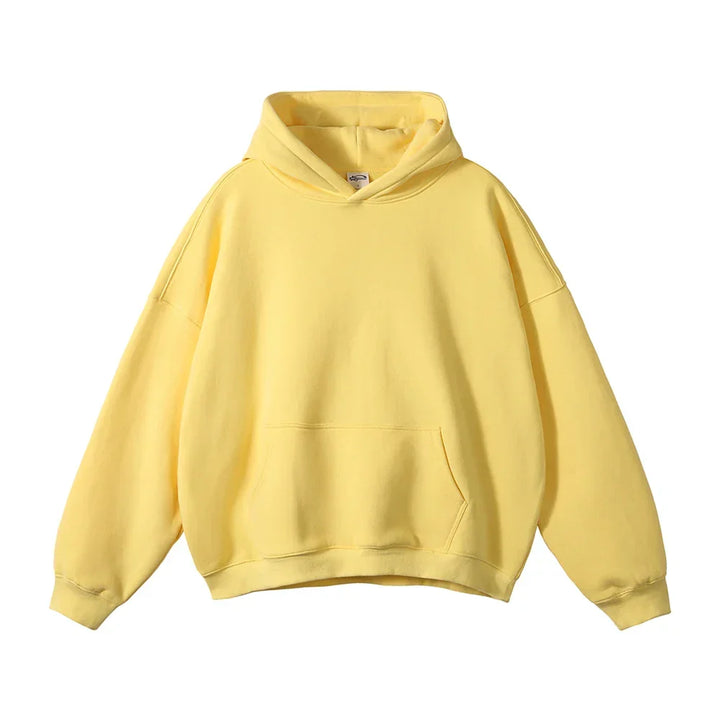 Hoodie en fleece pour homme à capuche coupe décontractée sweat chaud pour l’automne