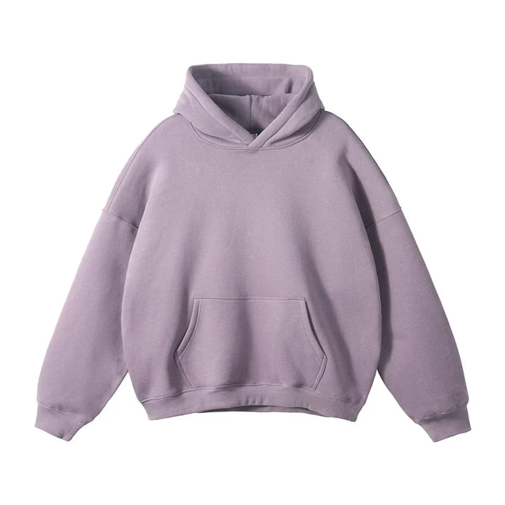 Hoodie en fleece pour homme à capuche coupe décontractée sweat chaud pour l’automne