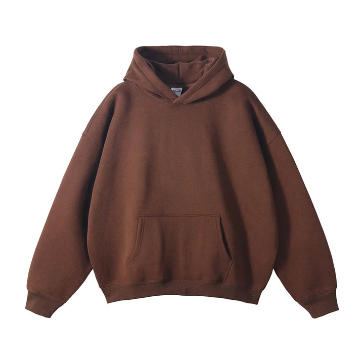 Hoodie en fleece pour homme à capuche coupe décontractée sweat chaud pour l’automne