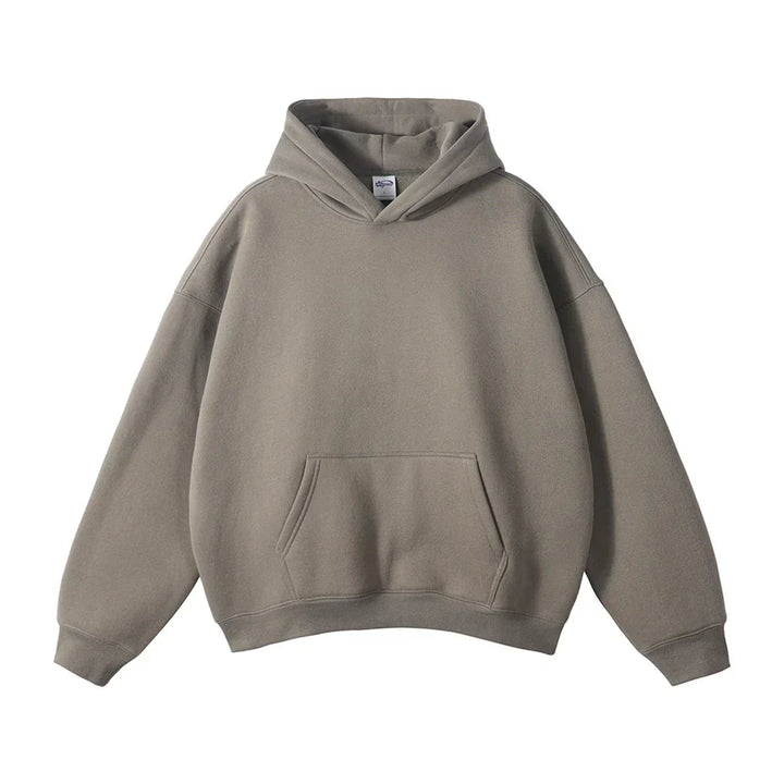 Hoodie en fleece pour homme à capuche coupe décontractée sweat chaud pour l’automne