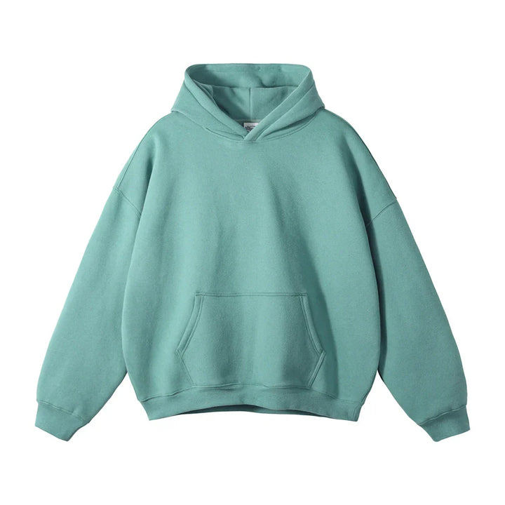 Hoodie en fleece pour homme à capuche coupe décontractée sweat chaud pour l’automne