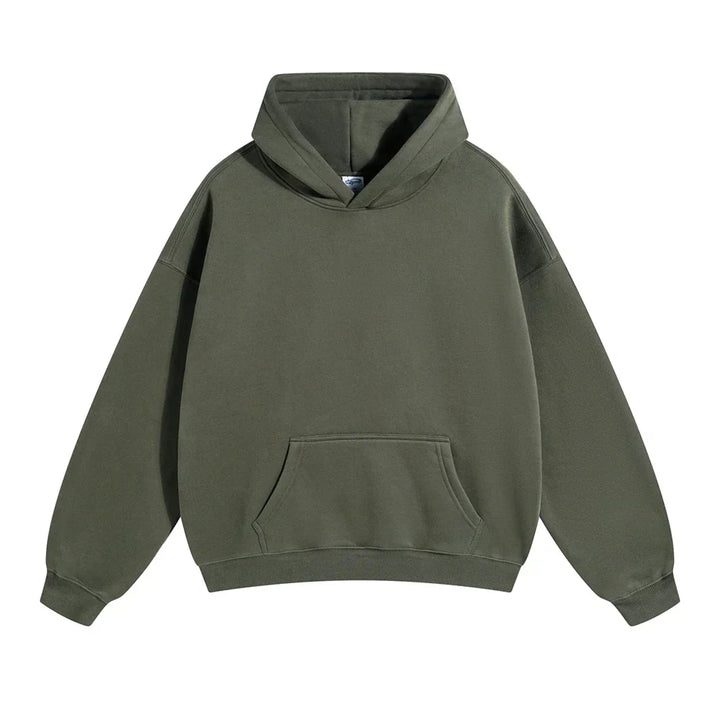 Hoodie en fleece pour homme à capuche coupe décontractée sweat chaud pour l’automne