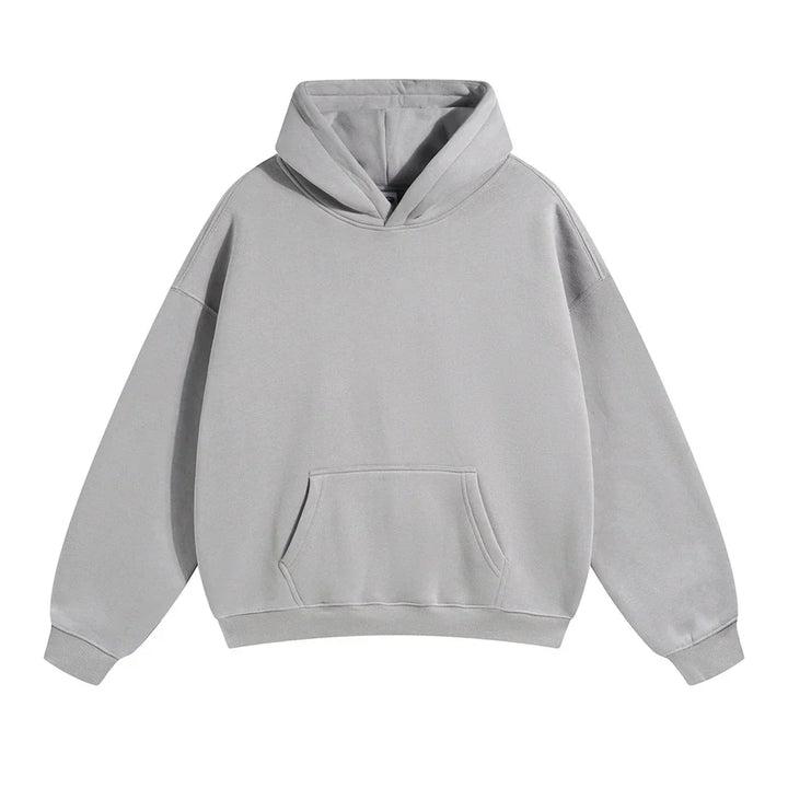 Hoodie en fleece pour homme à capuche coupe décontractée sweat chaud pour l’automne